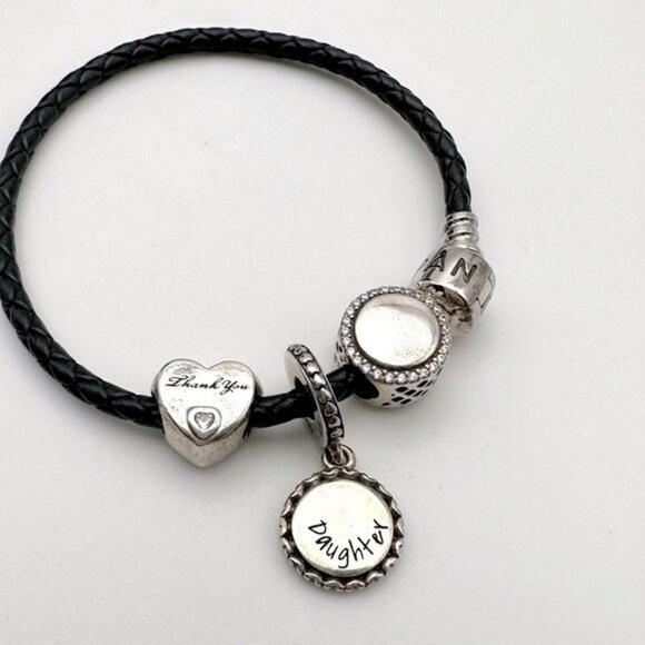 Pandora Bracelet with 3 Charms - Picture 3 of 8